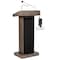Oklahoma Sound Oklahoma Sound Orator Lectern with Wireless Headset Mic, Ribbonwood 800X-RW/LWM-7 - alternate 4
